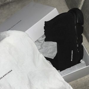 Triple Black Balenciaga Speed Trainers SZ. 9.5 US